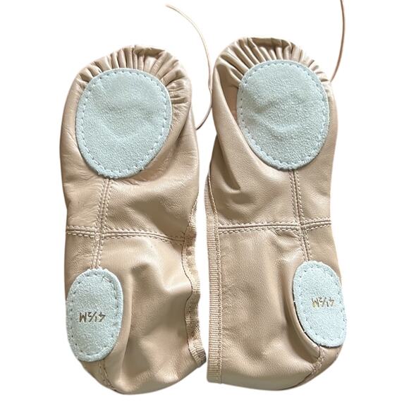 Capezio Pink Split Sole Leather Ballet Slippers 4.5M Dance - Picture 2 of 4